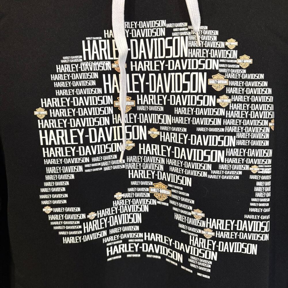 Harley Davidson Wisconsin Skull Hoodie Black 3XL - Picture 3 of 11